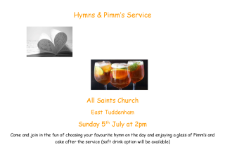 Hymns and Pimms