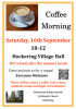 Coffee Morning on Saturday 16th September thumbnail